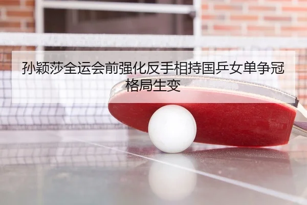 孙颖莎全运会前强化反手相持国乒女单争冠格局生变
